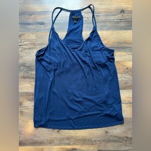 Banana Republic Navy Strappy Tank Top | Minimalist Chic Basics | Size Small
